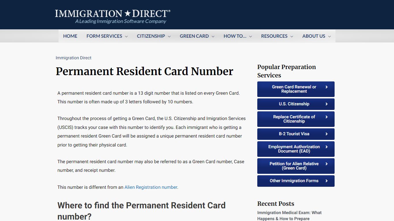 What Is Permanent Resident Card Number And Where To Find It?